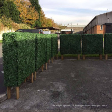 China fornecedor personalizado tamanho caixa artificial hedge com plantador